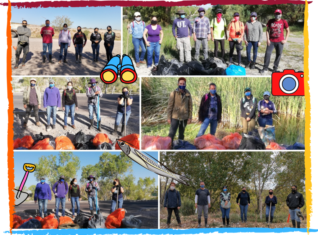 Imágenes de la problemática del río San Pedro, la biodiversidad presente y las actividades de la comunidad para conservar el humedal